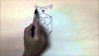 How to Draw a Mountain Man Pattern to wood carve [upl. by Veda]