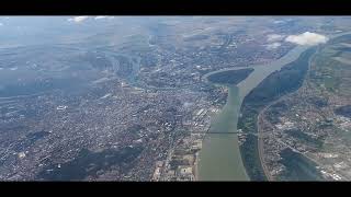 BEOGRAD iz aviona Uzletanje sa aerodroma Nikola Tesla BEG August 2021 BELGRADE from the plane [upl. by Rowan]