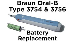 Battery Replacement Guide for Braun OralB Type 3756 amp 3754 Professional Care and TriZone Toothbrush [upl. by Elletnuahc192]