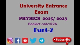 Physics Entrance exam of 2015EC2023GC Part2 [upl. by Robenia]