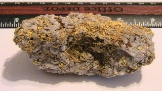 crushing a 10 oz gold nugget by confederate mining co Part 1of 2 videos [upl. by Cathe633]