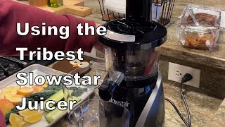 Using the Tribest Slowstar Juicer [upl. by Sivaj280]