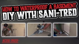 How To Waterproof A Basement DIY With SaniTred [upl. by Aketahs]