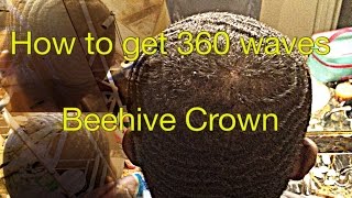 How to get 360 waves Beehivecrownconnections [upl. by Annailuj25]