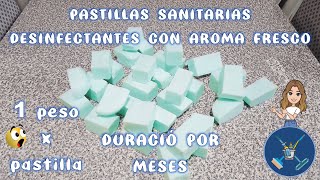 Pastillas sanitarias desinfectantes con aroma fresco  1 PESO X PATILLA SANITARIA [upl. by Hemphill]