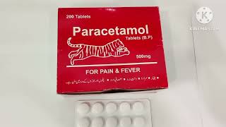 Paracetamol 500mg Tablet UsesParacetamol Tablet 500mgParacetamol PharmacologyParacetamol toxicity [upl. by Melda]