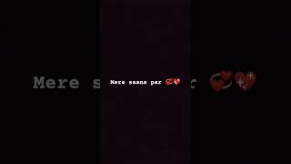 Tu so Jaye 😴🥀  WhatsApp Status  shorts music love song lyricalcover songlyrics [upl. by Elleret]