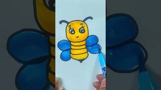 Honey Bee Drawing shorts Viral shortsfeed [upl. by Safir569]