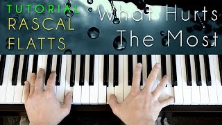 Rascal Flatts  What Hurts The Most piano tutorial amp cover [upl. by Drofiar]