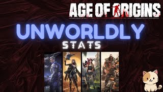 Age of Origins Unworldly Stats [upl. by Fogg]