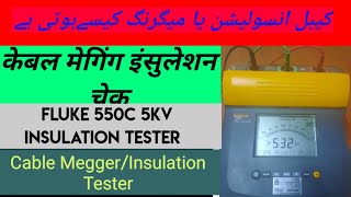 Fluke 550c 5kv Insulation Tester Insulation resistance tests how to check insulation with Megger [upl. by Delfine]