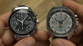 Space vs Great value Chronograph  Omega Speedmaster vs Sturmanskie 31659 [upl. by Nauwtna]