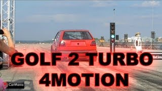 Golf 2 R33 Turbo 4Motion over 1000HP 14 Mile 90 Sec HD Video [upl. by Dlonyar658]