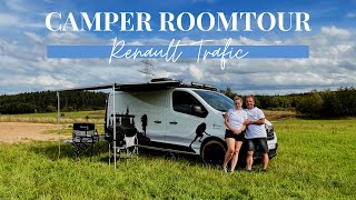 CAMPER ROOMTOUR mit OUTTAKES  Renault Trafic SELBSTAUSBAU  DIY Campervan  WilmaVan [upl. by Tomlin703]