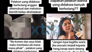 Pelakon Wanita Popular Didakwa Enggan Bayar Hutang Akhirnya Tampil Beri Respons [upl. by Sammy]