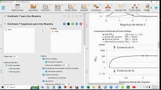 V10 Prueba T inferencia Bayesiana ejemplo con JASP [upl. by Eanehs]