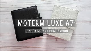 Moterm LUXE A7 Pocket Planner Unboxing and Comparison [upl. by Lomasi]