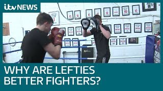 Why are lefthanded people better fighters  ITV News [upl. by Itnahs883]