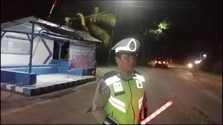 Pers Sat Lantas Res Sergai Melaks Giat Blue Light Patrol di Seputaran Pos Lantas Dolok Masihul [upl. by Ladnyc79]