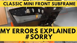 Classic mini Lower suspension arm errors [upl. by Nivad]