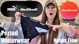 Modibodi Period Underwear  Brutally Honest Review amp Try On [upl. by Ellerrehc65]