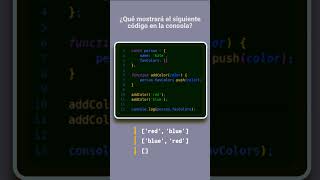 JavaScript  Reto 1 🔥 ¿Qué imprimirá este código en la consola [upl. by Cacilia]