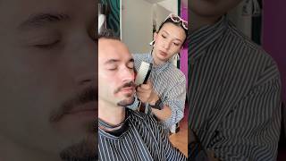 Asked my Barber in Bogotá to make me look Colombian asmr relax shave barbershop [upl. by Ransell392]