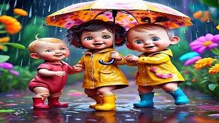 Rain Rain Go Away  Nursery Rhymes for Kids  Kids Songs  Sing Along [upl. by Ax515]