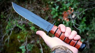 Mejor cuchillo de SUPERVIVENCIA MILITAR  KaBar USMC [upl. by Shirberg]