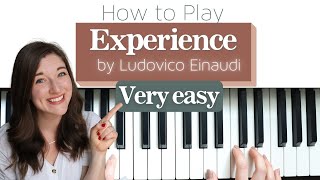 SIMPLIFIED amp Easy Piano Tutorial for quotExperiencequot by Ludovico Einaudi [upl. by Areis809]