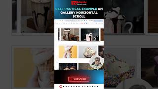 CSS Practical Example on Gallery Horizontal Scroll [upl. by Oralia]