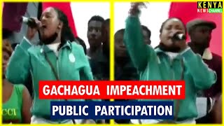 WAENDE WOTE ATA NYINYI MPS Fearless Lady roars at Bomas Gachagua impeachment public participation [upl. by Devora]