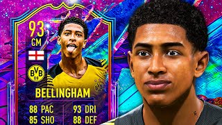 THE COMPLETE MIDFIELDER 🤯 93 FUTURE STARS BELLINGHAM PLAYER REVIEW  FIFA 22 Ultimate Team [upl. by Shirleen194]