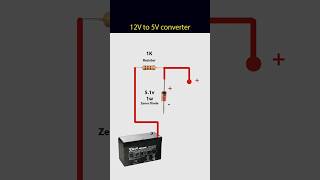 12v to 5v converter electronic tech diy sorts [upl. by Nesnaj]