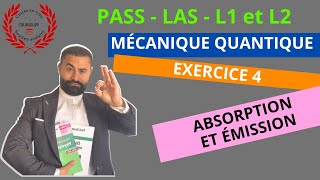 EXERCICE 4 TRANSITIONS ÉLECTRONIQUES ABSORPTION ÉMISSION  56 [upl. by Midan]