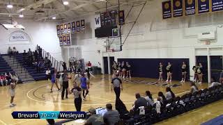 Womens Basketball Brevard vs NC Wesleyan [upl. by Eirrehs]