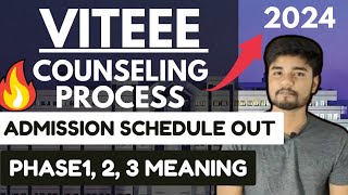 VITEEE 2024 Admission Process Schedule OUT  VIT Counselling Process 2024 [upl. by Yelhsa493]