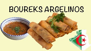 Boureks Argelinos rellenos de Carne Picada 🇩🇿Comida Tradicional Argelina 🇩🇿 [upl. by Normak]