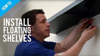 How To Hang Floating Shelves On A Stud Wall [upl. by Allebara]