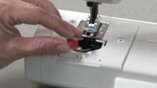 Janome Sew Mini Sewing Machine Part 2  Threading the Machine [upl. by Arahc]