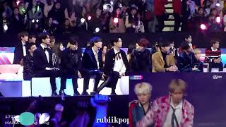 MAMA 171201  BTS Performing  Reaction EXO NCT127 Got7 Red Velvet Day6 Wanna One [upl. by Nielsen]