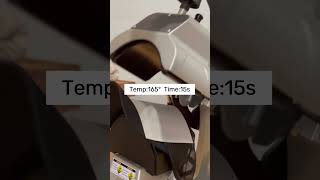 How to Heat Press Leather Patches on Hats hatpress cappress heatpress patches hatprinting hat [upl. by Ayekal]