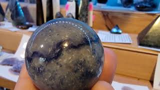 Blue Quartz Crystal Sphere [upl. by Annahc]