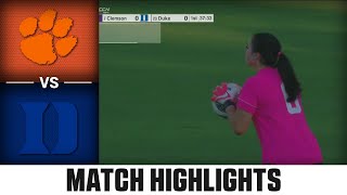 Clemson vs Duke ACC Womens Soccer Highlights 2023 [upl. by Yedarb843]