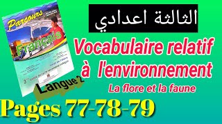 Utiliser convenablement le vocabulaire relatif à lenvironnement  la flore et la faune pages 7779 [upl. by Hennessey]