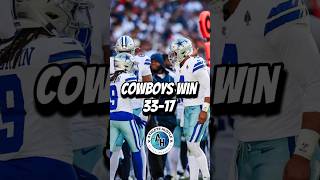 Cowboys WIN ‼️ 3317 vs Cleveland Browns cowboys nfl dakprescott [upl. by Maureen]