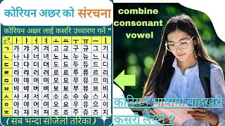 How to Write Korean Alphabet Hangul 14 consonants and 10 vowels कोरियन भाषामा बाह्रखरी कसरी लेख्ने [upl. by Scarrow631]