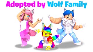 BABY Tofuu gets Adopted by WOLF FAMILY 🐺🐾 Roblox [upl. by Navetse]