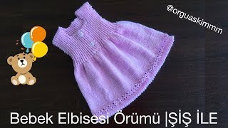 Şiş İle Pratik Bebek Elbisesi Örümü [upl. by Isherwood]