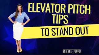 Elevator Pitch Tips to Stand Out [upl. by Leno]